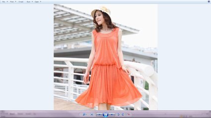 ชุดไปงานแต่งงาน ไซส์XL สีส้ม - พร้อมส่งTX3011 ราคา1100บาท