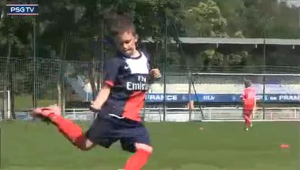 Stage de jeunes footballeurs carrillons à Clairefontaine