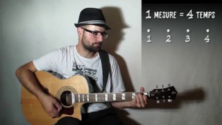 Le rythme à la guitare, les 4 temps (rythme 01) avec zamzam