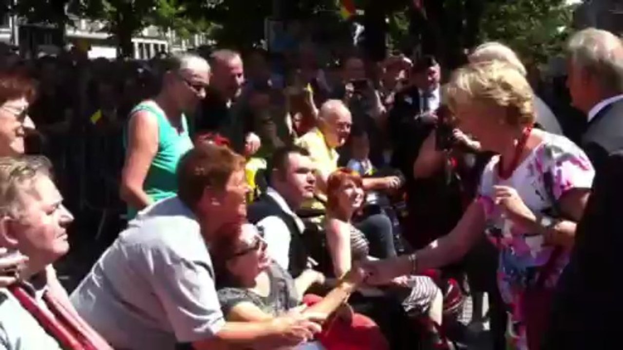 Succès de foule pour le Roi à Liège