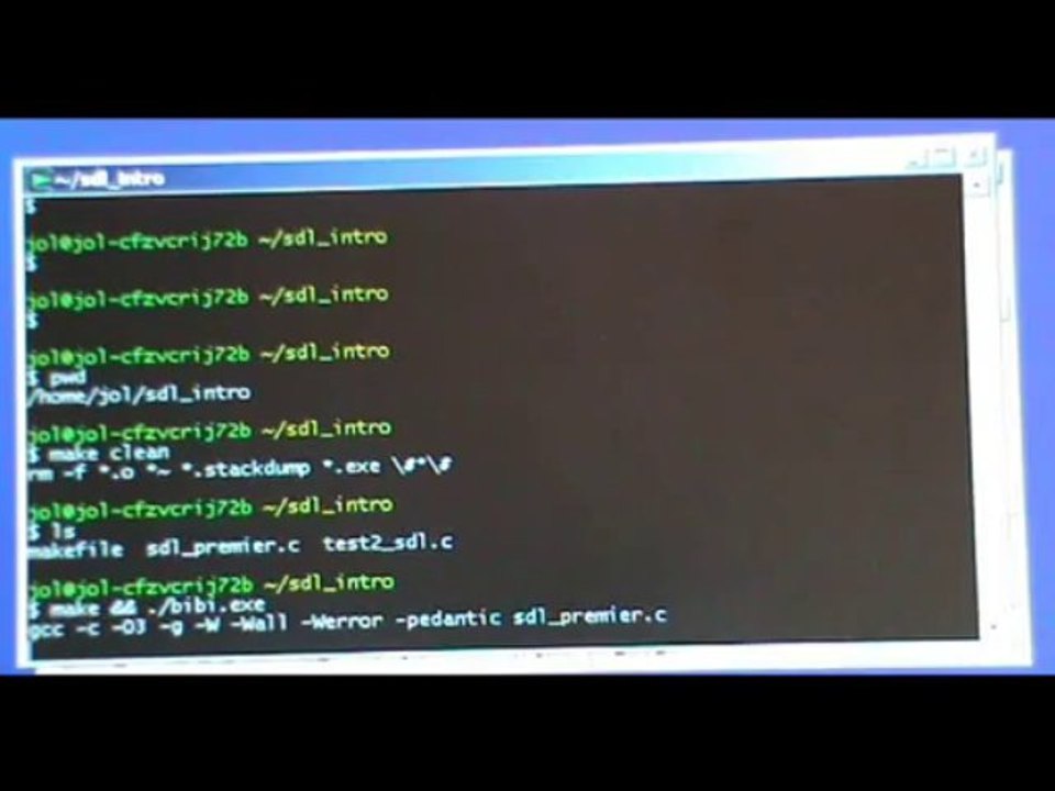 Cours de programmation graphique 3. True color versus couleurs indexées. Quelques structs de la SDL.
