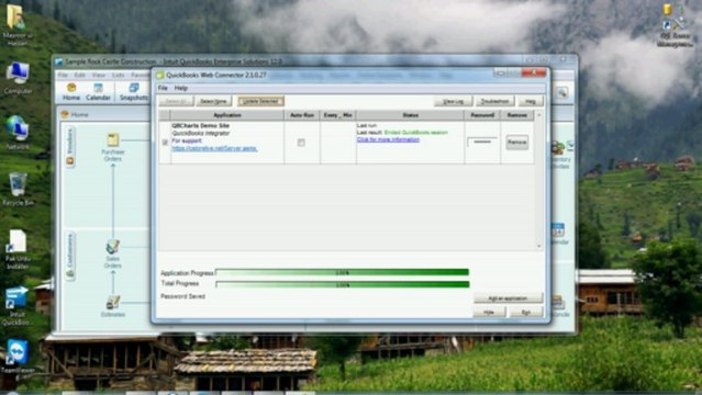 Cloud Application with QuickBooks Integration by using Web connector
