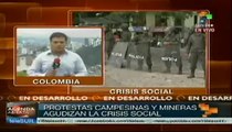 Mineros colombianos volverán a bloquear carreteras de manera pacífica
