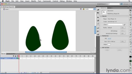 adobe flash Modifying lines and fills
