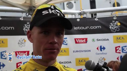 Tour de France 2013 - Chris Froome : "Ce n'était pas tranquille !"