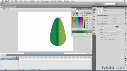adobe flash  Using the Gradient Transform tool
