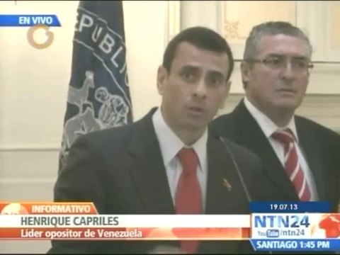Capriles: no visitamos países pidiendo desconocer un gobierno, estamos pidiendo que conozcan la verdad