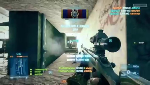 Battlefield 3 SV98 Gameplay- The SV98 Sniper (BF3 Sniping Gameplay/Commentary)