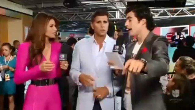 Christian Meier en el Backstage de 'Premios Juventud 2013'