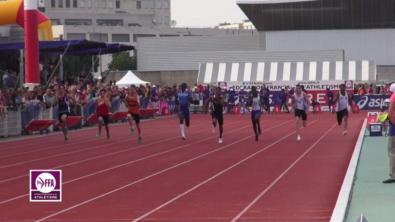 Finale 100m Cadets Dijon 2013
