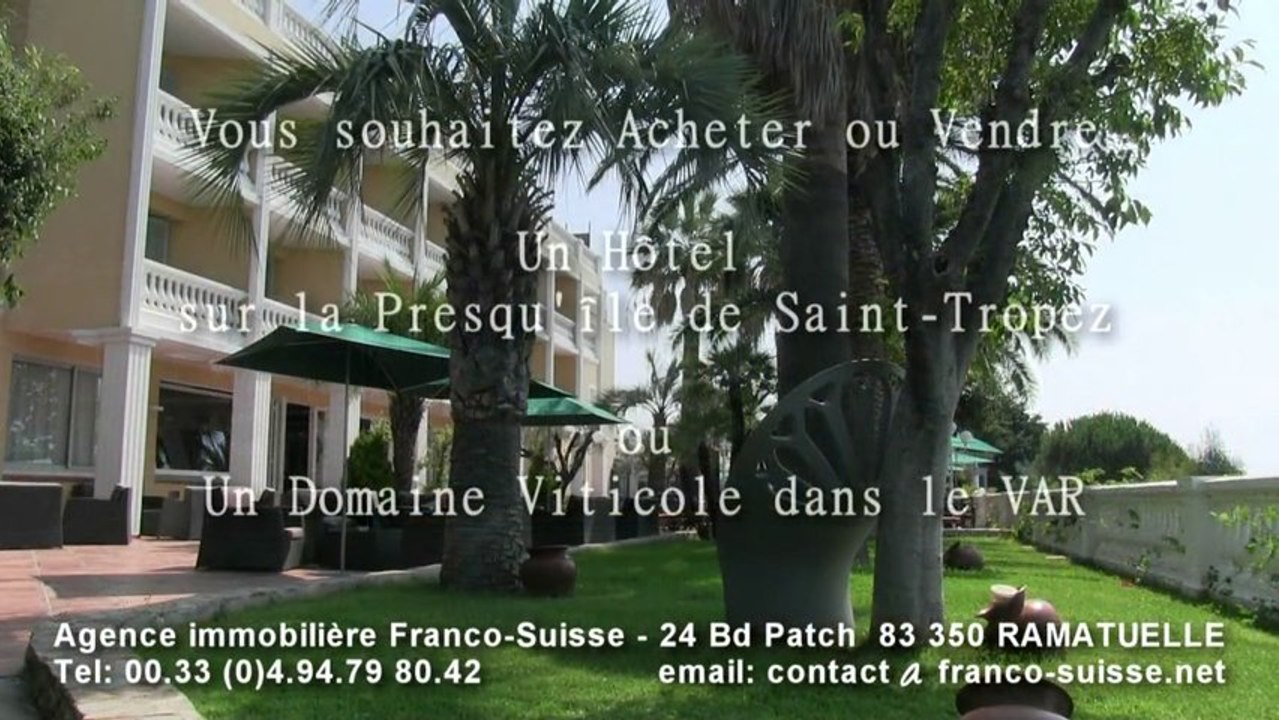 Hôtel à vendre PAMPELONNE RAMATUELLE