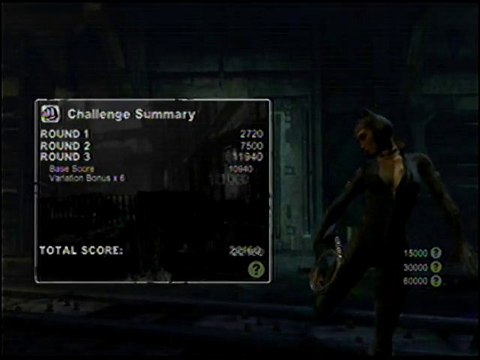 Batman Arkham City Catwoman Ranked Challenges - Funhouse Brawl