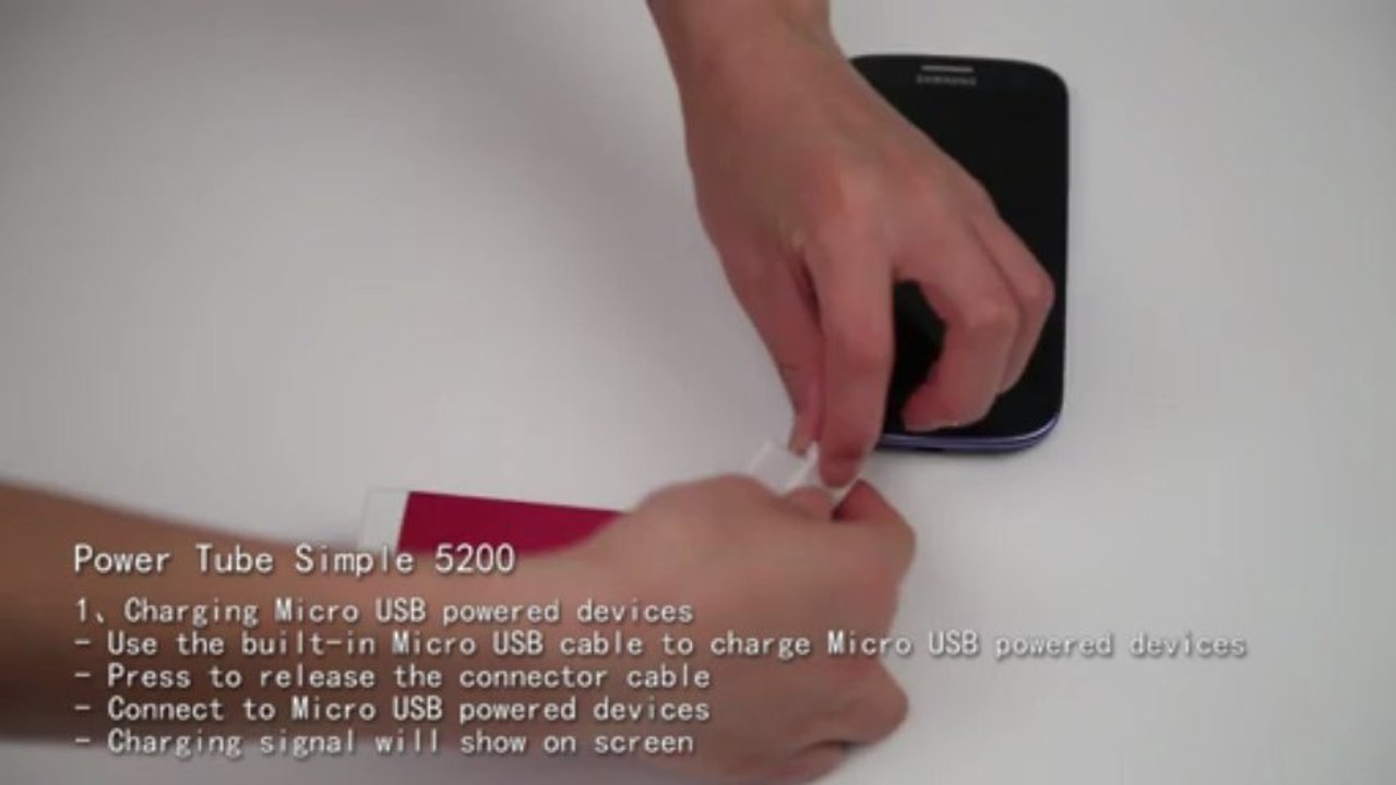 MIPOW Power Tube Simple 5200 Portable charger for Micro USB powered devices