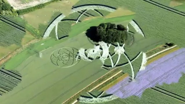 crop circles. Wiltshire, UK .15.07. 2013