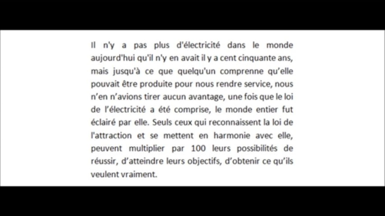 Qu'est-ce que la loi d'attraction ? votre livre numérique gratuit en vidéo