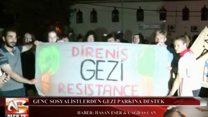 Avrupalı Genç Sosyalistler Foça'da Gezi Parkı'na Destek İçin Yürüdü