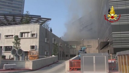 Bologna - Incendio Centro Benessere -1- (16.07.13)