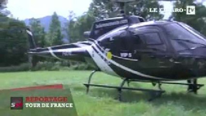Un vol dans l'hélico du Tour de France