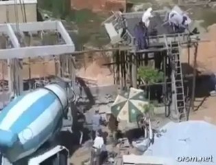 Travail sur chantier bien organisé