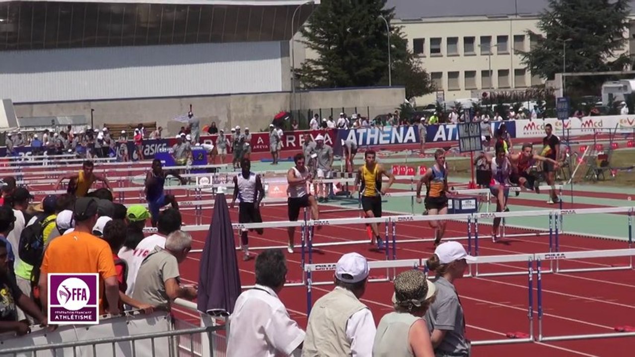 Finale 110m haies Cadets Dijon 2013