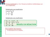 4ème - OPERATIONS SUR LES FRACTIONS - Multiplication de fractions