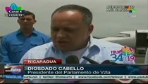 Cabello agradece reconocimiento de Nicaragua al legado de Chávez