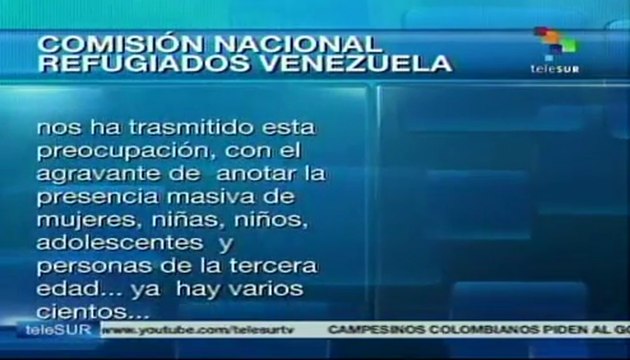 Cientos de desplazados de Tibú, Colombia cruzan frontera a Venezuela