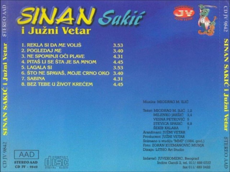 Sinan Sakic 1984 - Bez tebe u zivot krecem