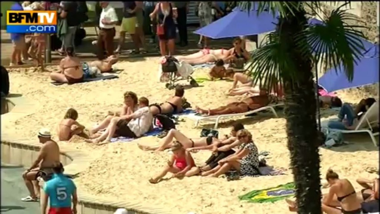 Lancement de Paris Plages en présence de Delanoë - 20/07