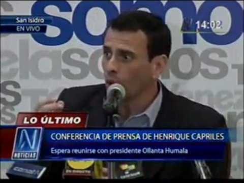 Capriles en Perú: Gobierno de Maduro pretende exportar su modelo fracasado