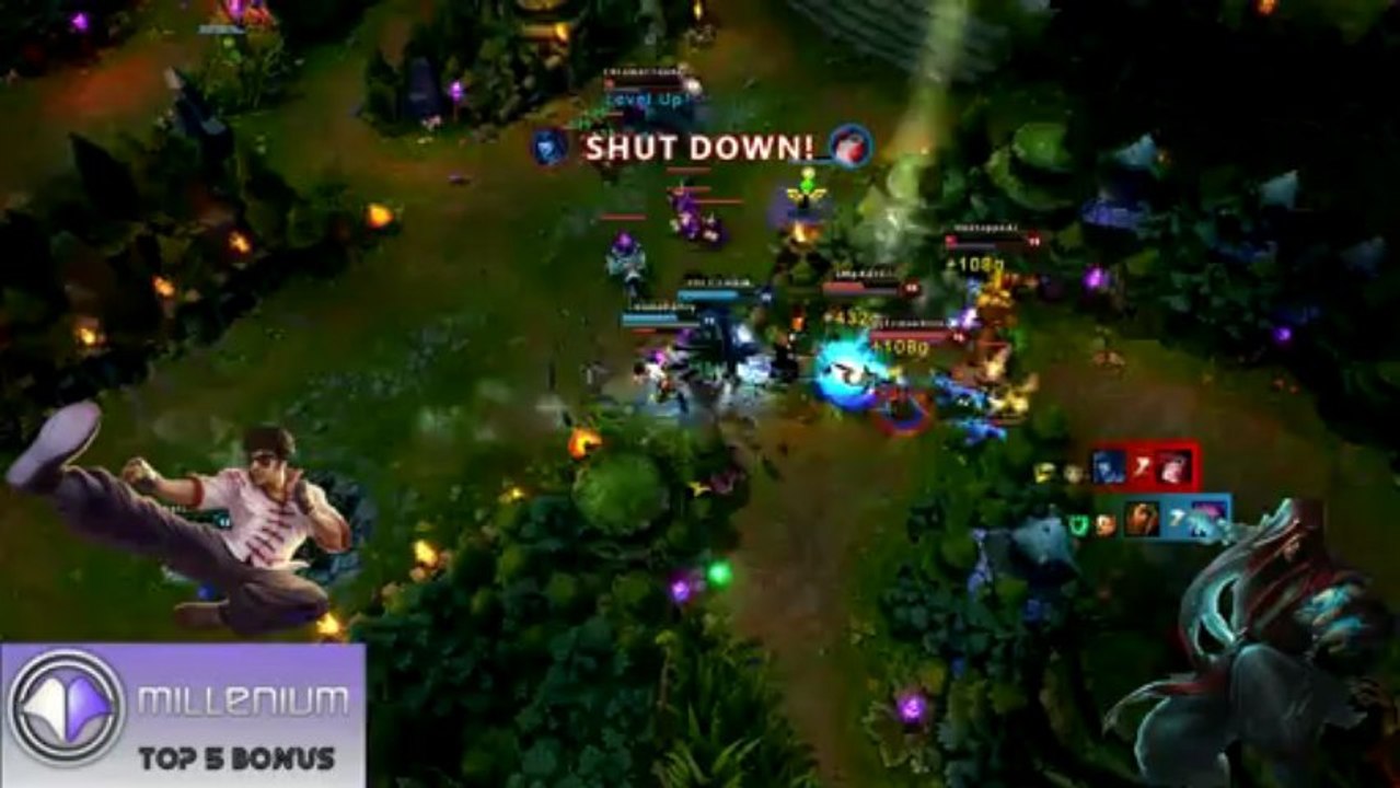 Top 5  actions LoL Millenium #9 - League of Leg...