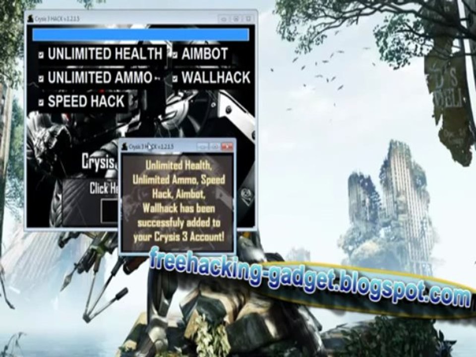 Crysis 3 Cheats PC  FREE DOWNLOAD - Crysis 3 Cheat hack tool 2013