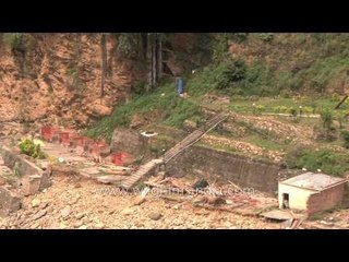 Floods causing major damage in Dev Prayag, Uttarakhand