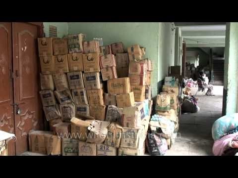 Supplies stock at a Relief Centre: Aftermath of Uttarakhand Floods