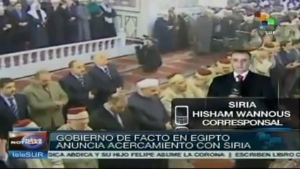 Grupos políticos sirios reciben con beneplácito acercamiento egipcio