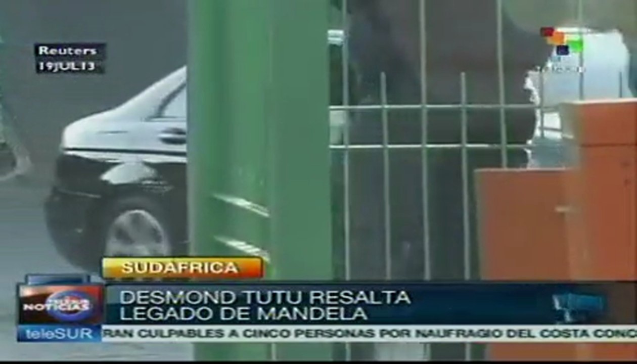 Desmond Tutu visitó a Nelson Mandela en Pretoria