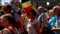 Sin grandes fastos, los belgas saludan al nuevo rey