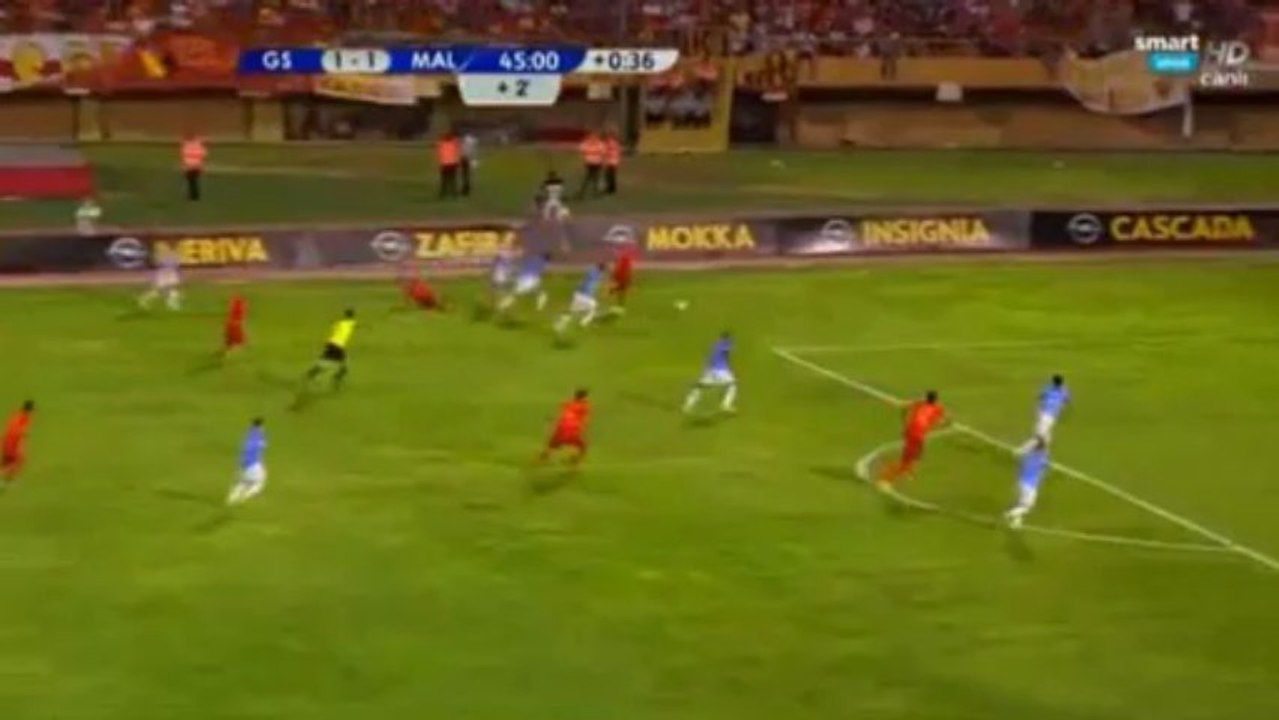 Galatasaray 2-1 Malaga GOL Didier Drogba