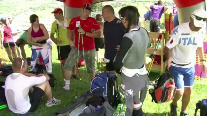 Esquiar sobre césped austríaco