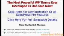 Sales Press Pro - WordPress Theme For Marketers Review | wordpress theme builder