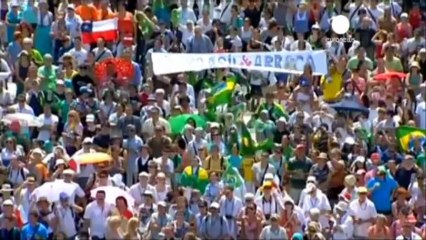 Papa Francesco oggi a Rio de Janeiro