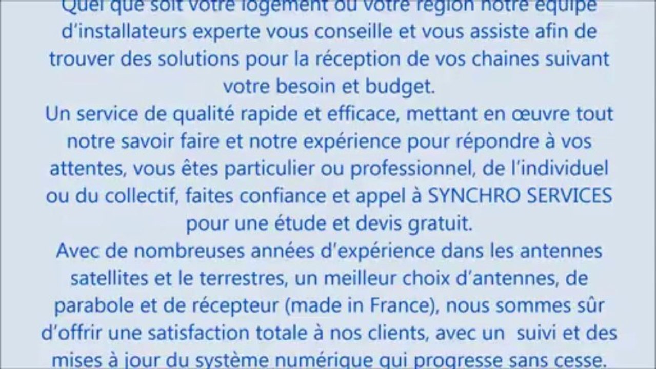 Installation parabole et antenne TNT - Pose antenne