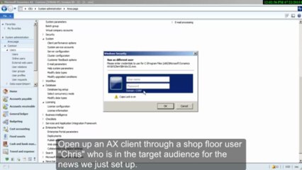 AXPulse News Bar  - A product for Microsoft Dynamics AX