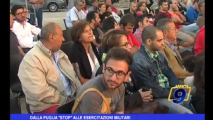 Dalla Puglia "Stop" alle esercitazioni militari