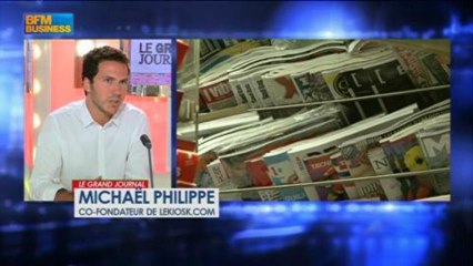 Michaël Philippe, co-fondateur de lekiosk.com, dans Le Grand Journal - 19 juillet 6/6