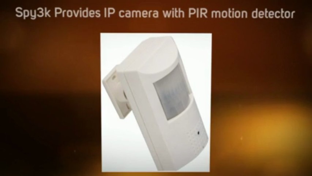 IP camera with PIR motion detector – monitor intruder activities through internet
