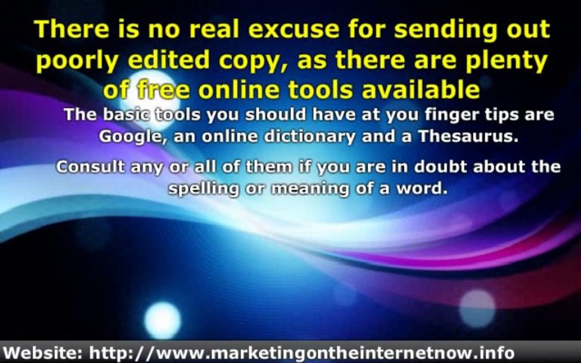 Internet Business Tips - Best Practice Email Marketing Rule Number Three