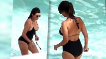 Kourtney Kardashian Sizzles in a Swimsuit on Family Day Out in Miami