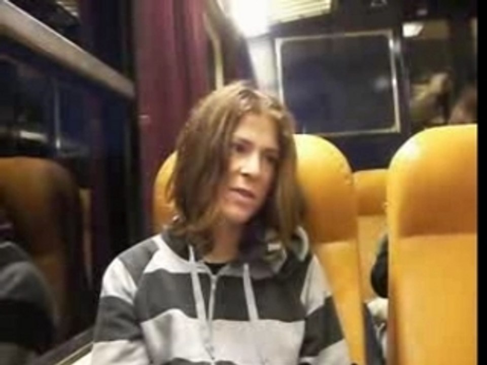 Matthieu dans le train