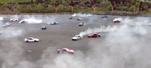 OFFICIAL Guinness World Record Simultaneous Donuts 75 Cars
